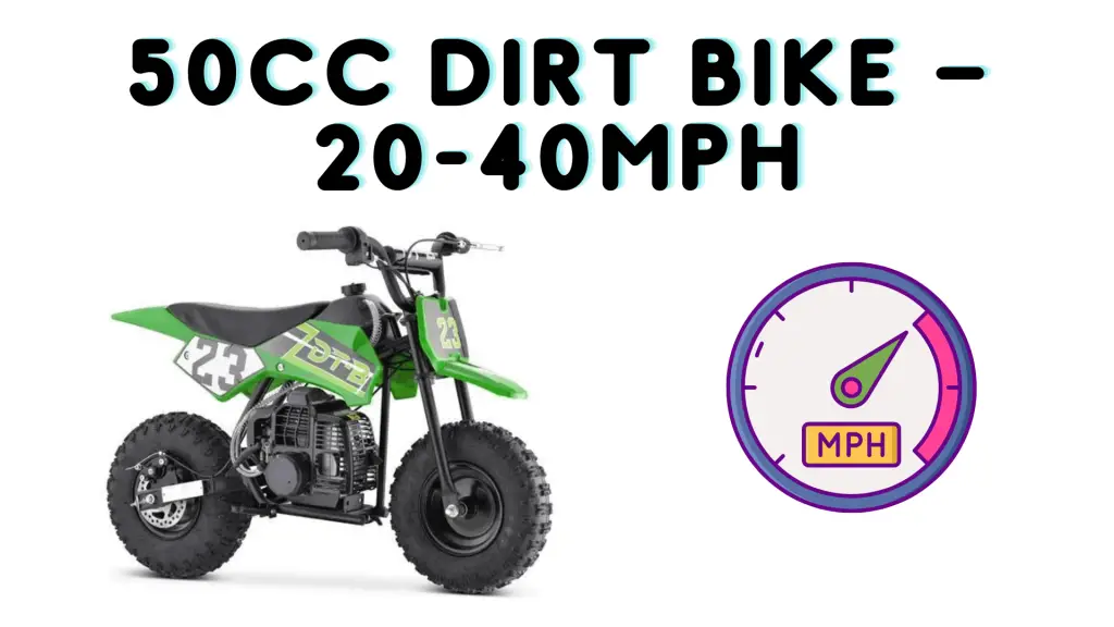 50cc Dirt Bike – 20-40mph