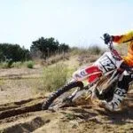 Dirt bike suspension setup for sand