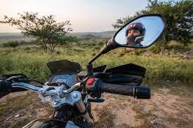 rear view mirror of dirt bike