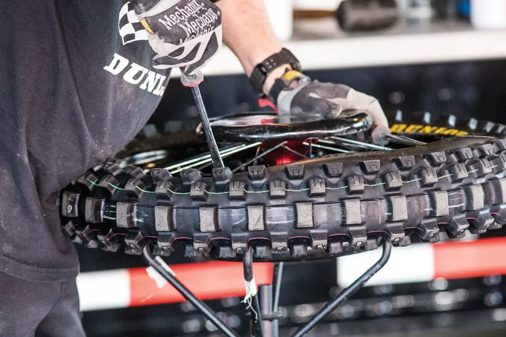 Removing the Dirt Bike Tire 