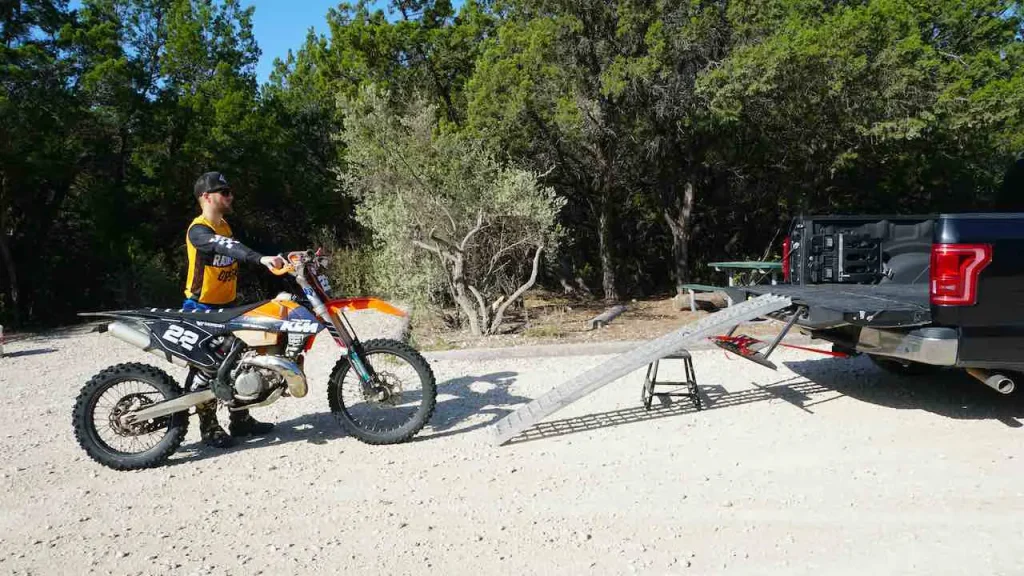 Step 4: Prepare the Dirt Bike for Loading